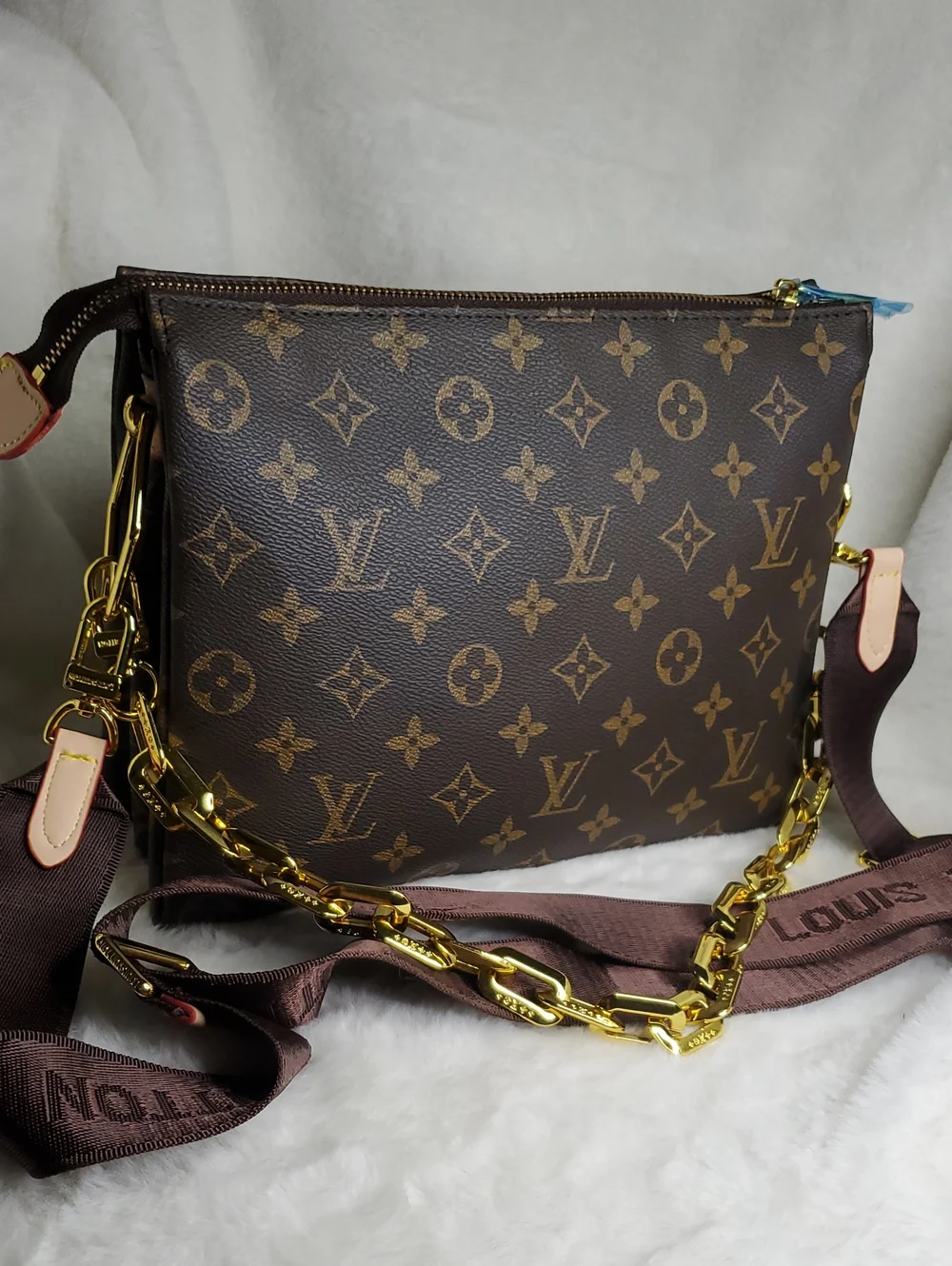 💠💗Lv Brown Monogram Canvas Multi-Strap Messenger Bag